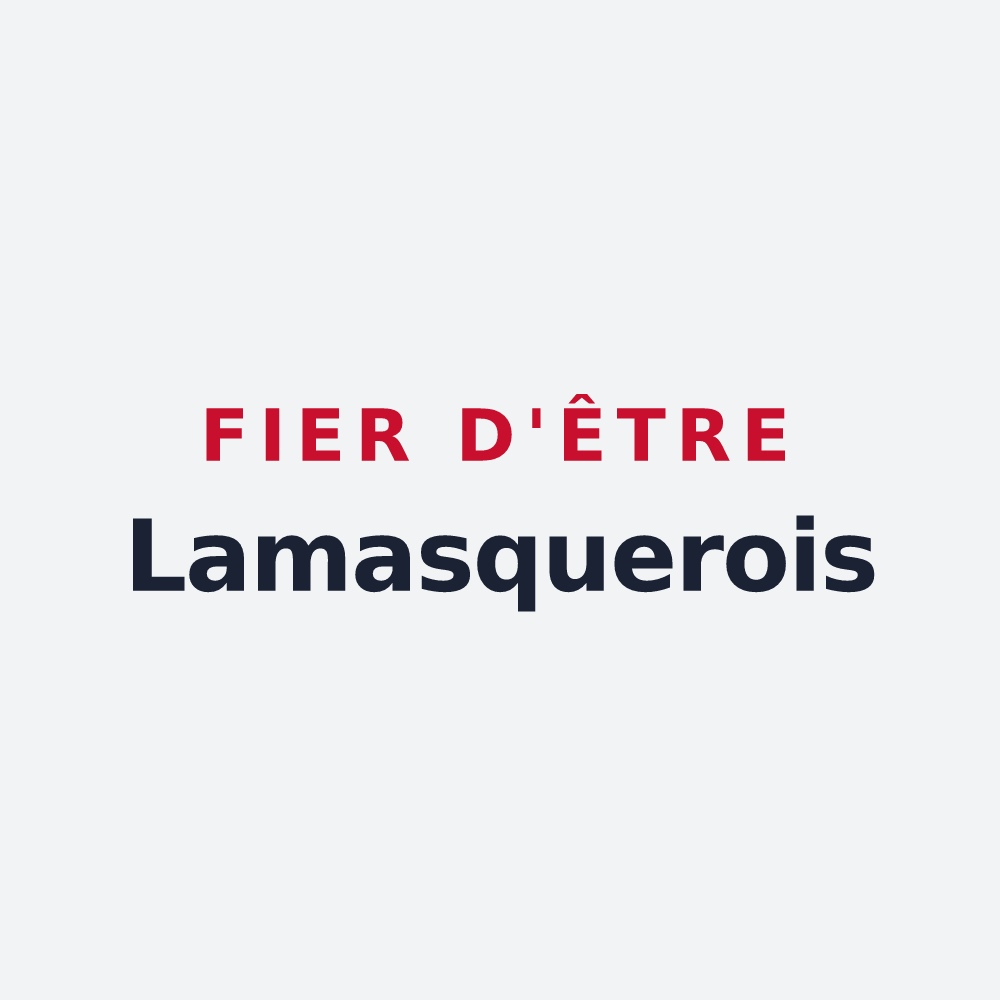 Poster « Fier d'être Lamasquerois » — design pour Lamasquère