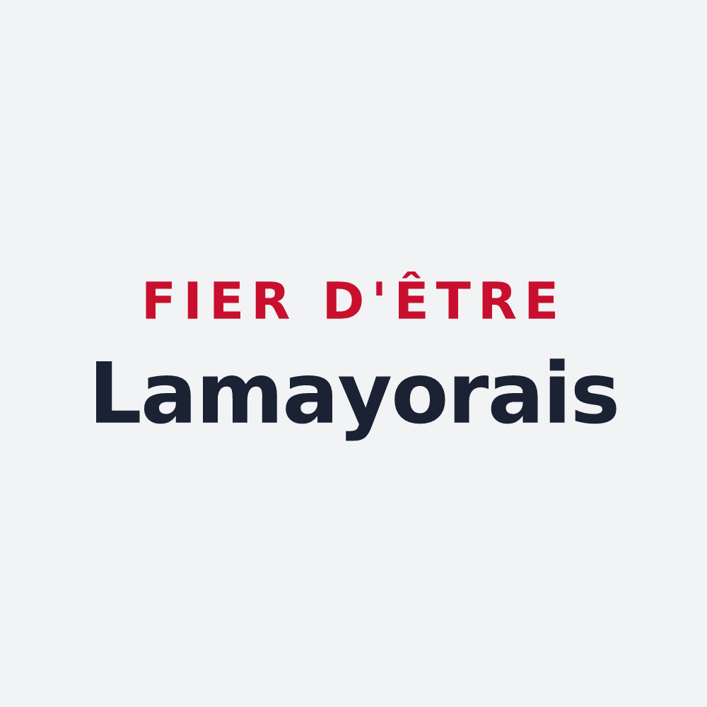 Poster « Fier d'être Lamayorais » — design pour Lamayou