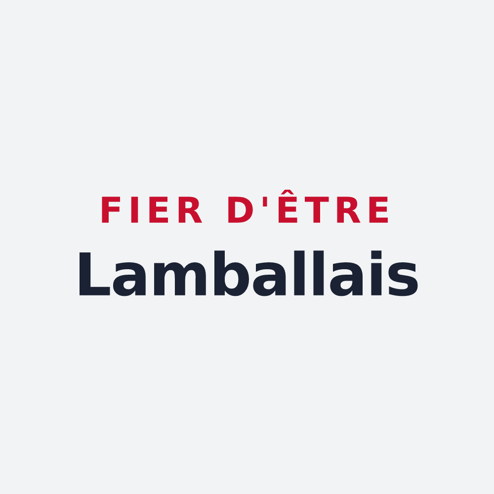 Poster « Fier d'être Lamballais » — design pour Lamballe-Armor