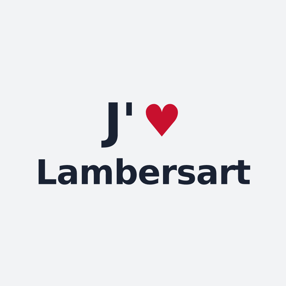 Poster personnalisé Lambersart — design J'aime Lambersart