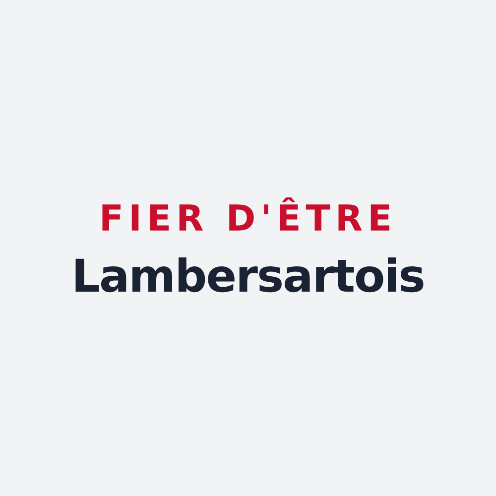 Poster « Fier d'être Lambersartois » — design pour Lambersart