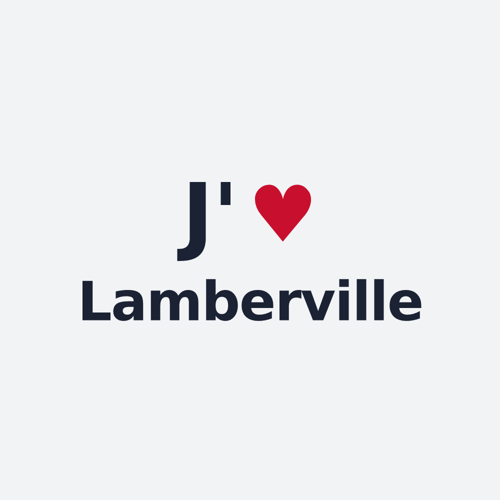 Poster personnalisé Lamberville — design J'aime Lamberville