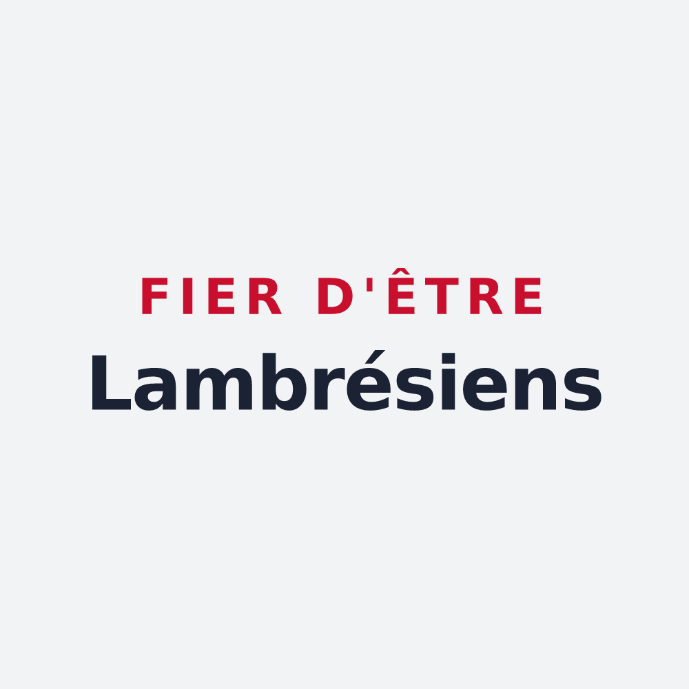 Poster « Fier d'être Lambrésiens » — design pour Lambres-lez-Aire