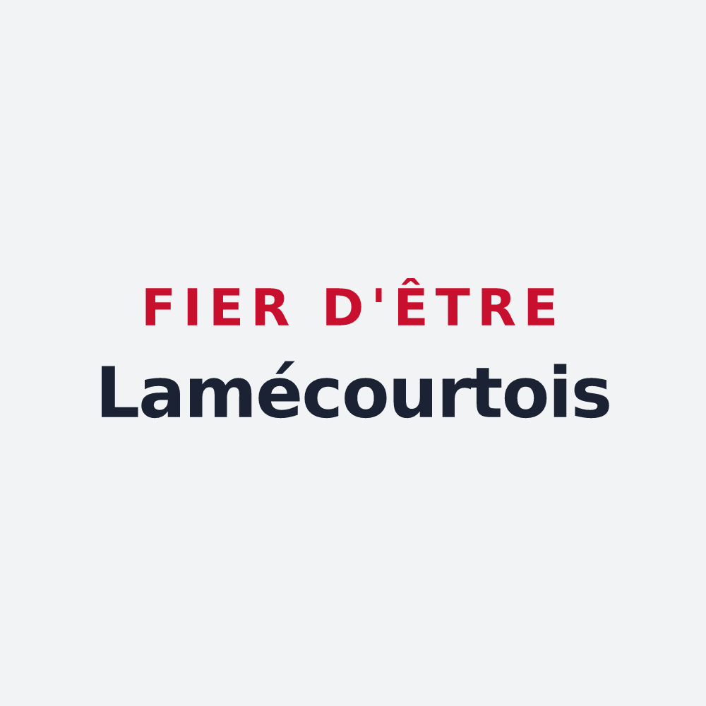 Poster « Fier d'être Lamécourtois » — design pour Lamécourt