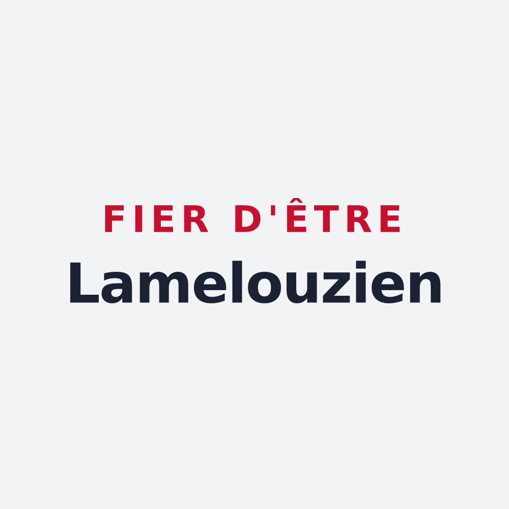 Poster « Fier d'être Lamelouzien » — design pour Lamelouze