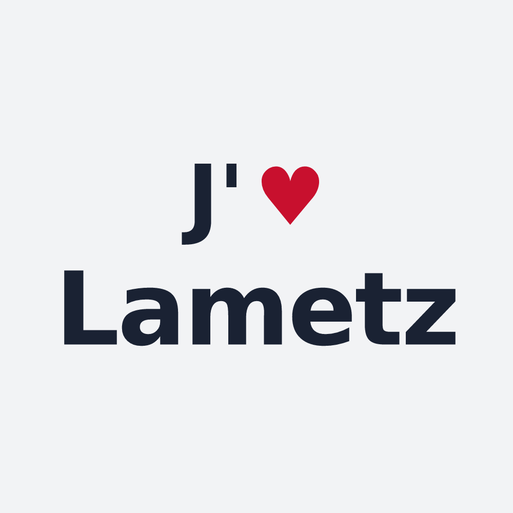Poster personnalisé Lametz — design J'aime Lametz