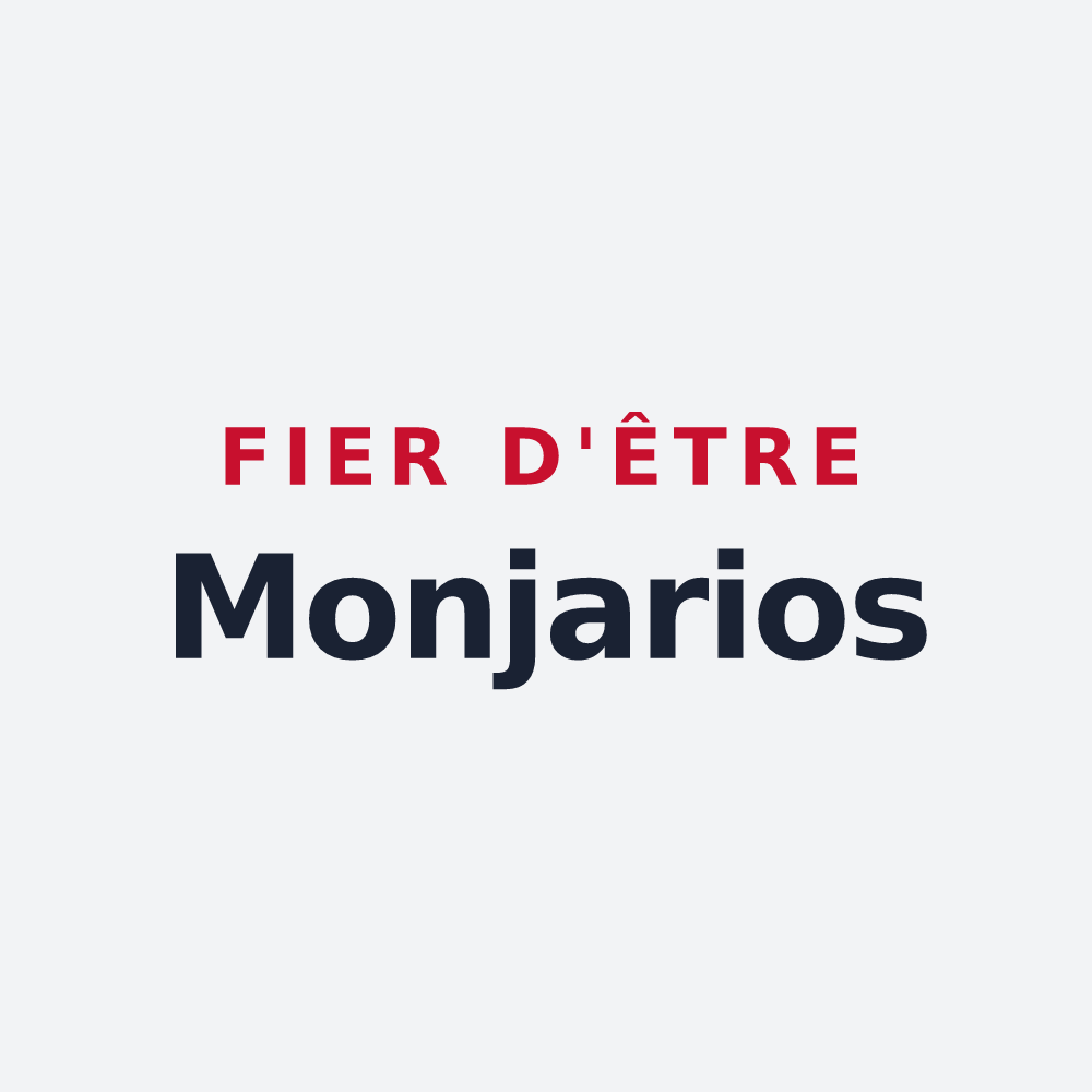 Poster « Fier d'être Monjarios » — design pour Lamongerie