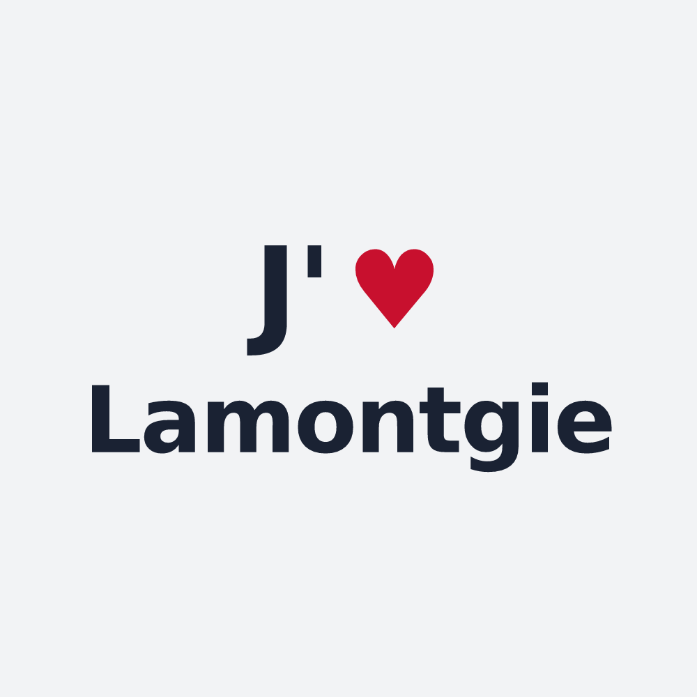 Poster personnalisé Lamontgie — design J'aime Lamontgie