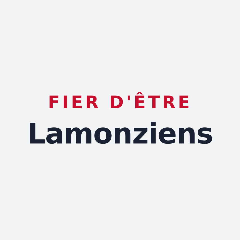 Poster « Fier d'être Lamonziens » — design pour Lamonzie-Saint-Martin