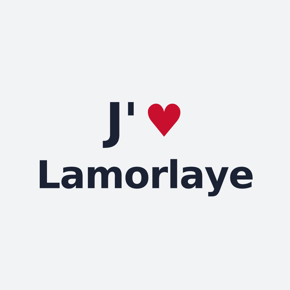 Poster personnalisé Lamorlaye — design J'aime Lamorlaye