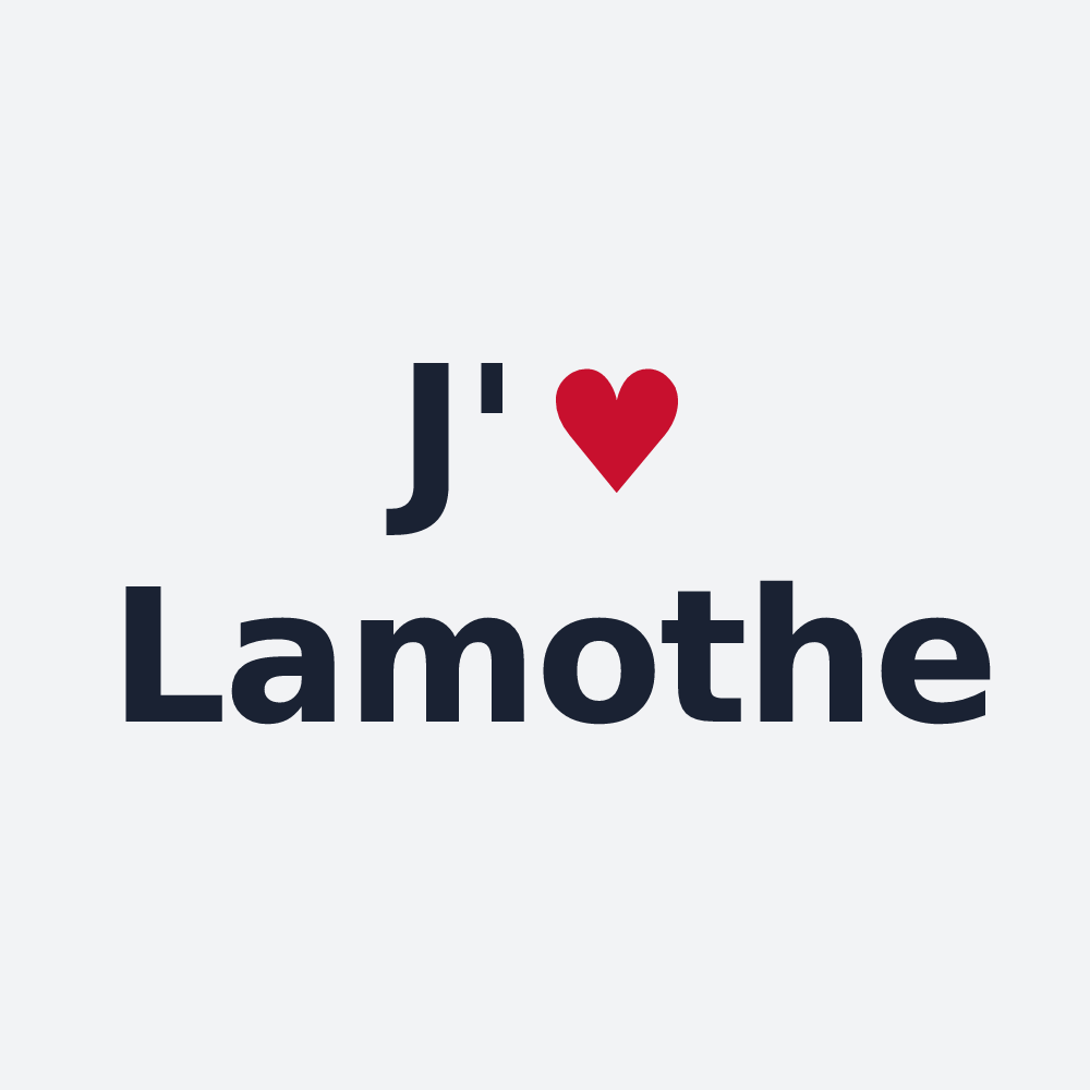 Poster personnalisé Lamothe — design J'aime Lamothe