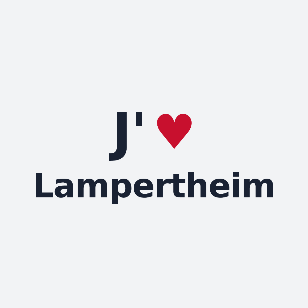 Poster personnalisé Lampertheim — design J'aime Lampertheim