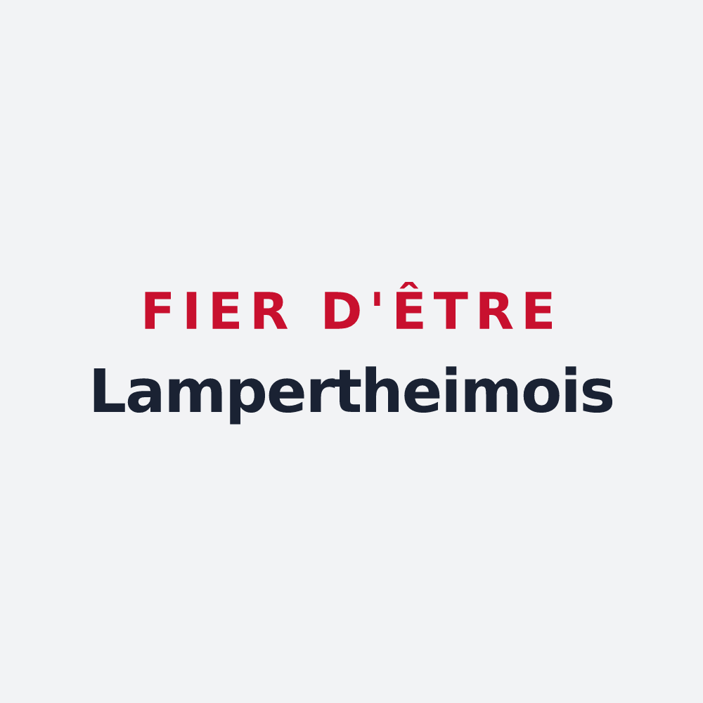 Poster « Fier d'être Lampertheimois » — design pour Lampertheim