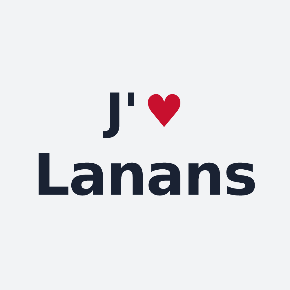 Poster personnalisé Lanans — design J'aime Lanans