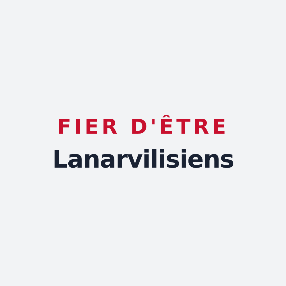 Poster « Fier d'être Lanarvilisiens » — design pour Lanarvily
