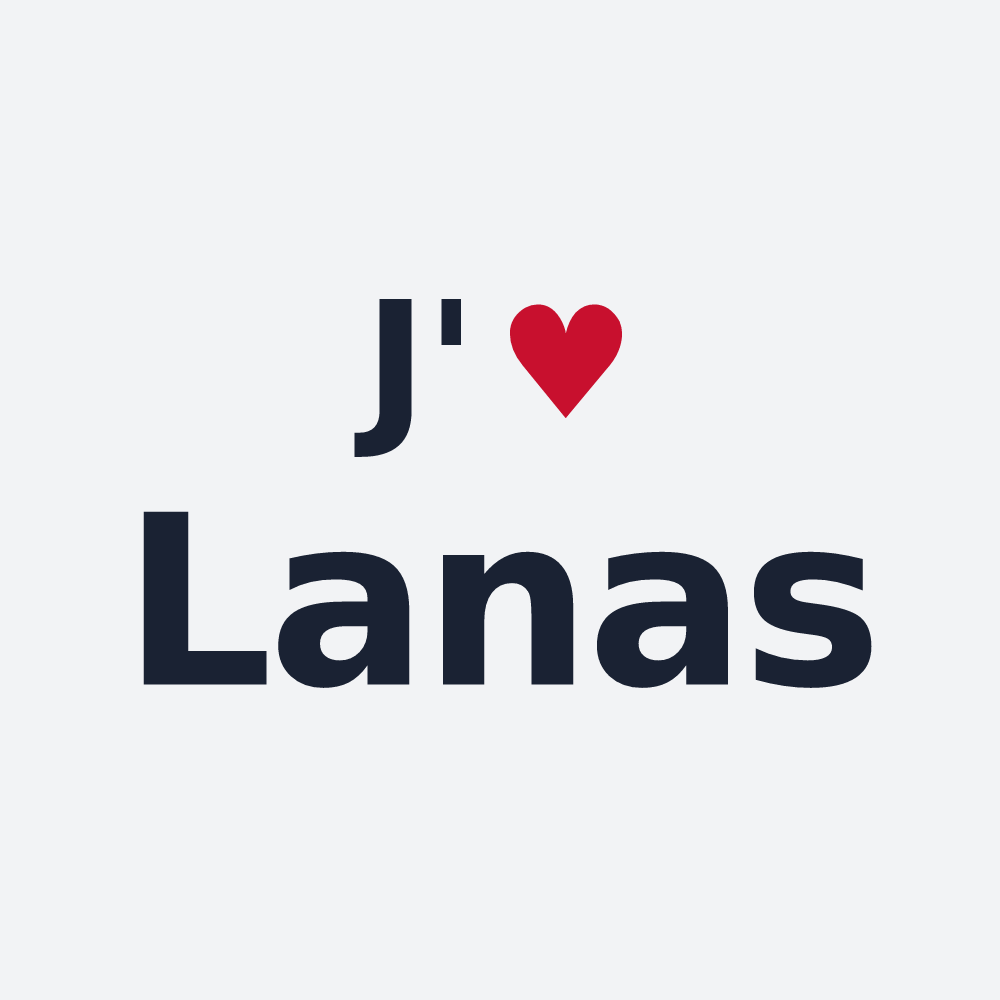 Poster personnalisé Lanas — design J'aime Lanas