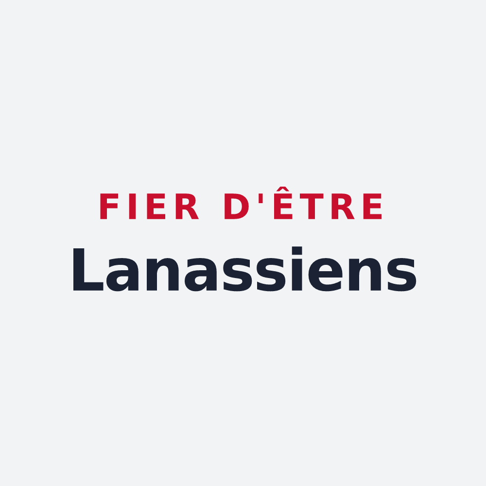 Poster « Fier d'être Lanassiens » — design pour Lanas