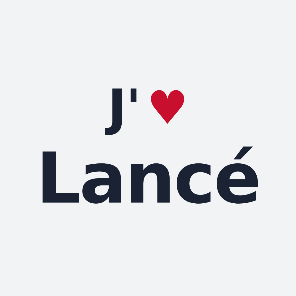 Poster personnalisé Lancé — design J'aime Lancé