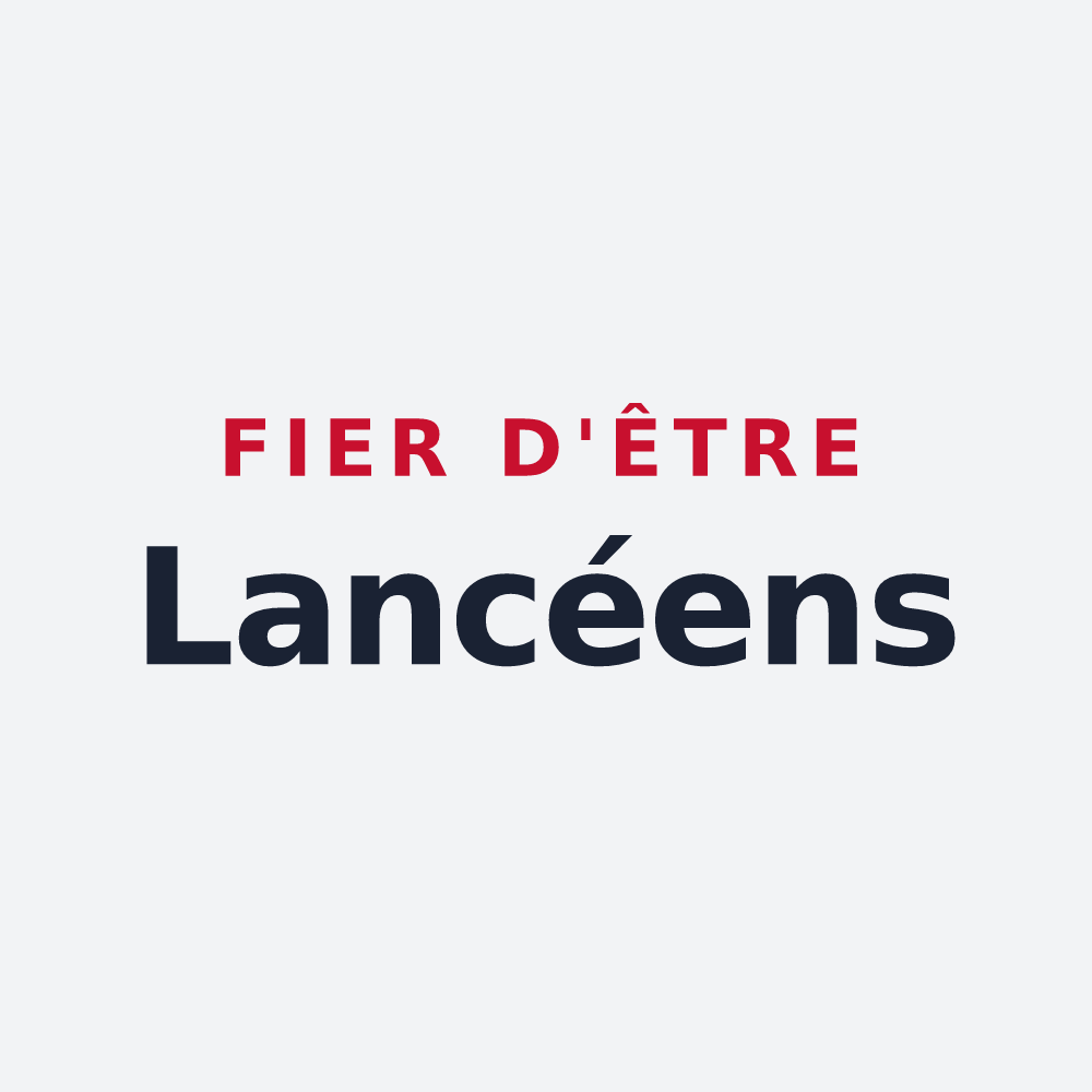 Poster « Fier d'être Lancéens » — design pour Lancé