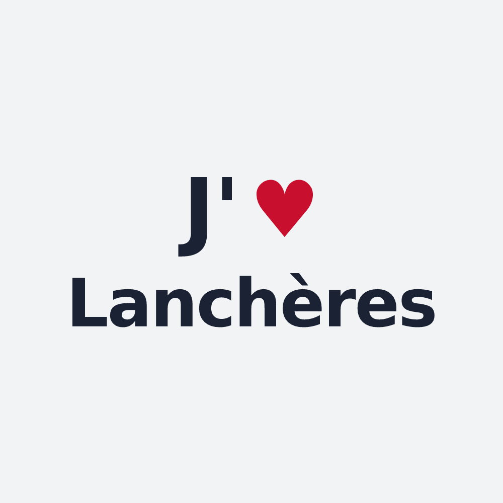 Poster personnalisé Lanchères — design J'aime Lanchères