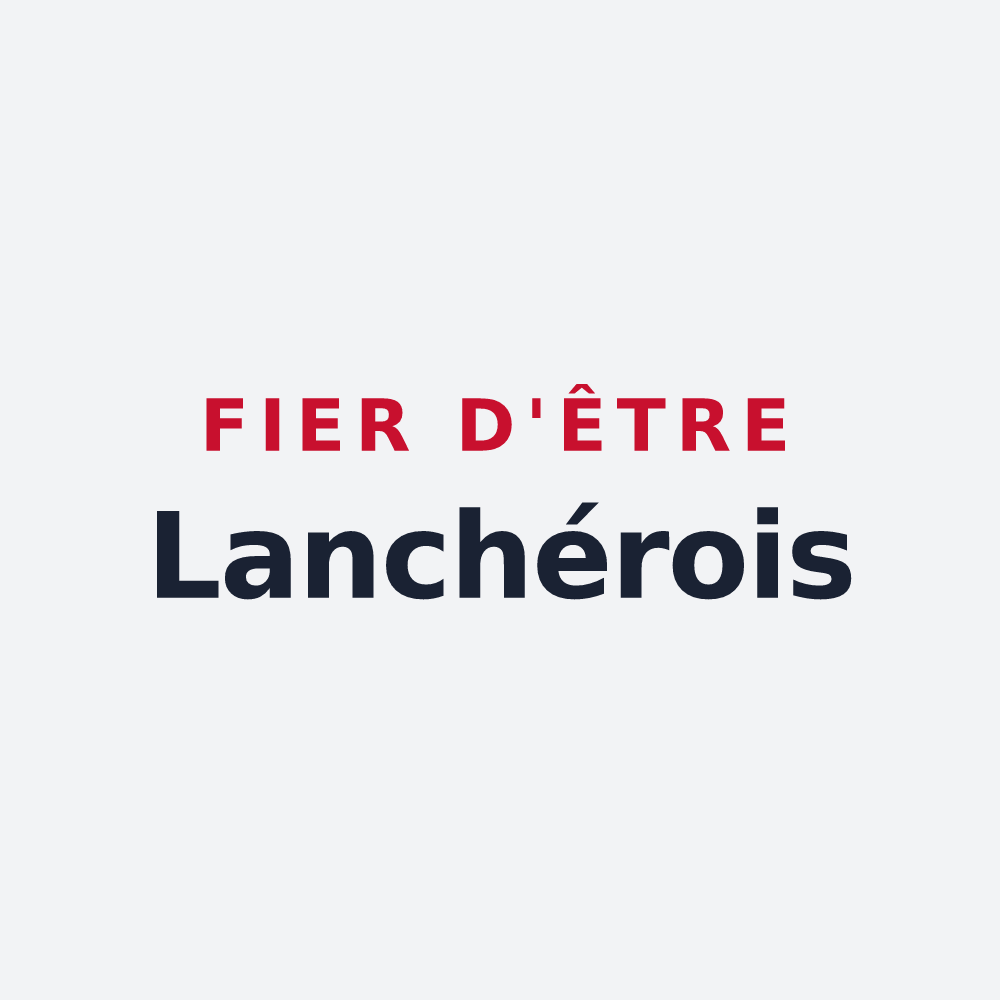 Poster « Fier d'être Lanchérois » — design pour Lanchères