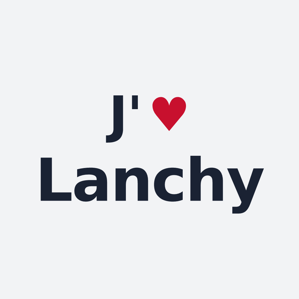 Poster personnalisé Lanchy — design J'aime Lanchy