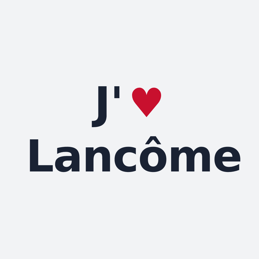 Poster personnalisé Lancôme — design « J'aime Lancôme » imprimé sur le poster
