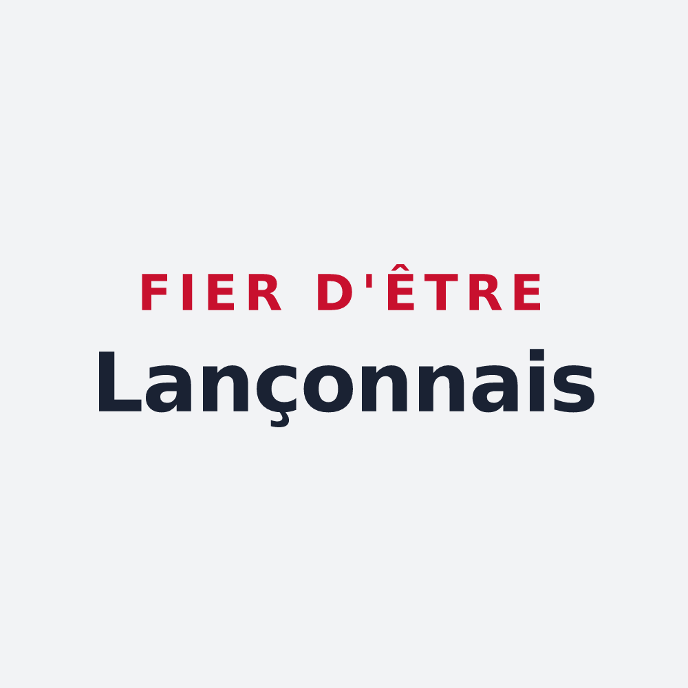 Poster « Fier d'être Lançonnais » — design pour Lançon
