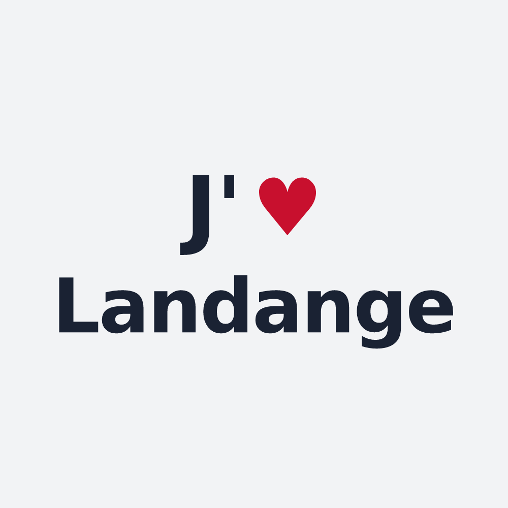 Poster personnalisé Landange — design J'aime Landange