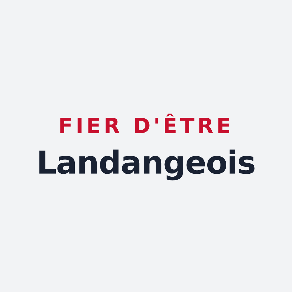 Poster « Fier d'être Landangeois » — design pour Landange