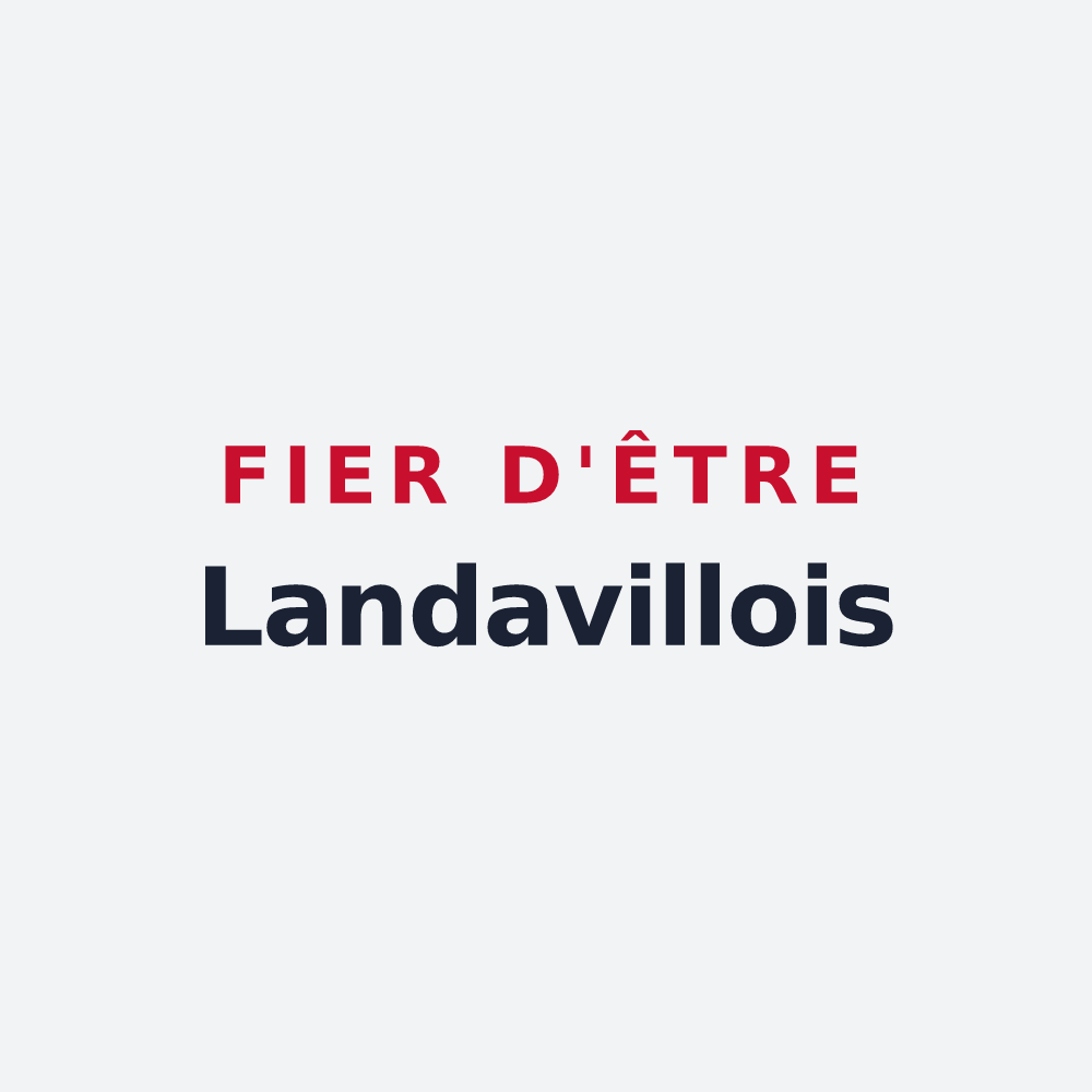 Poster « Fier d'être Landavillois » — design pour Landaville