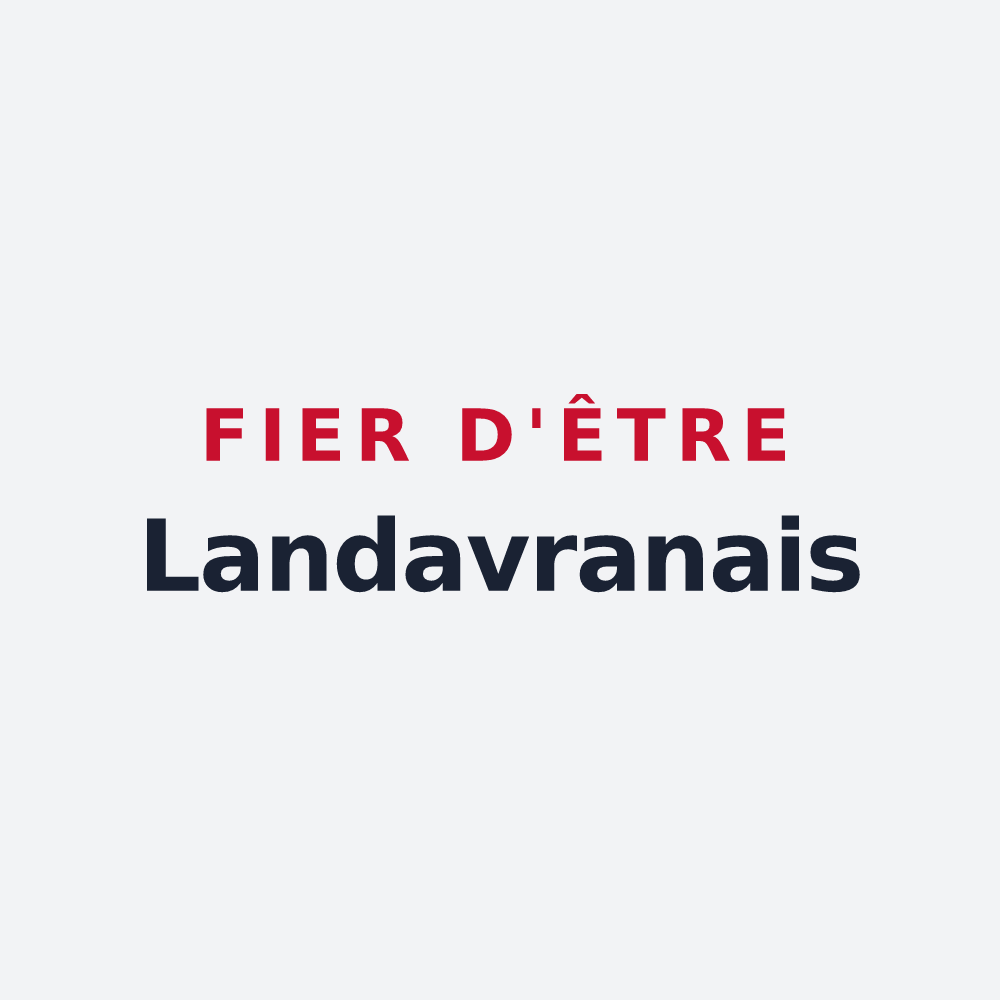 Poster « Fier d'être Landavranais » — design pour Landavran