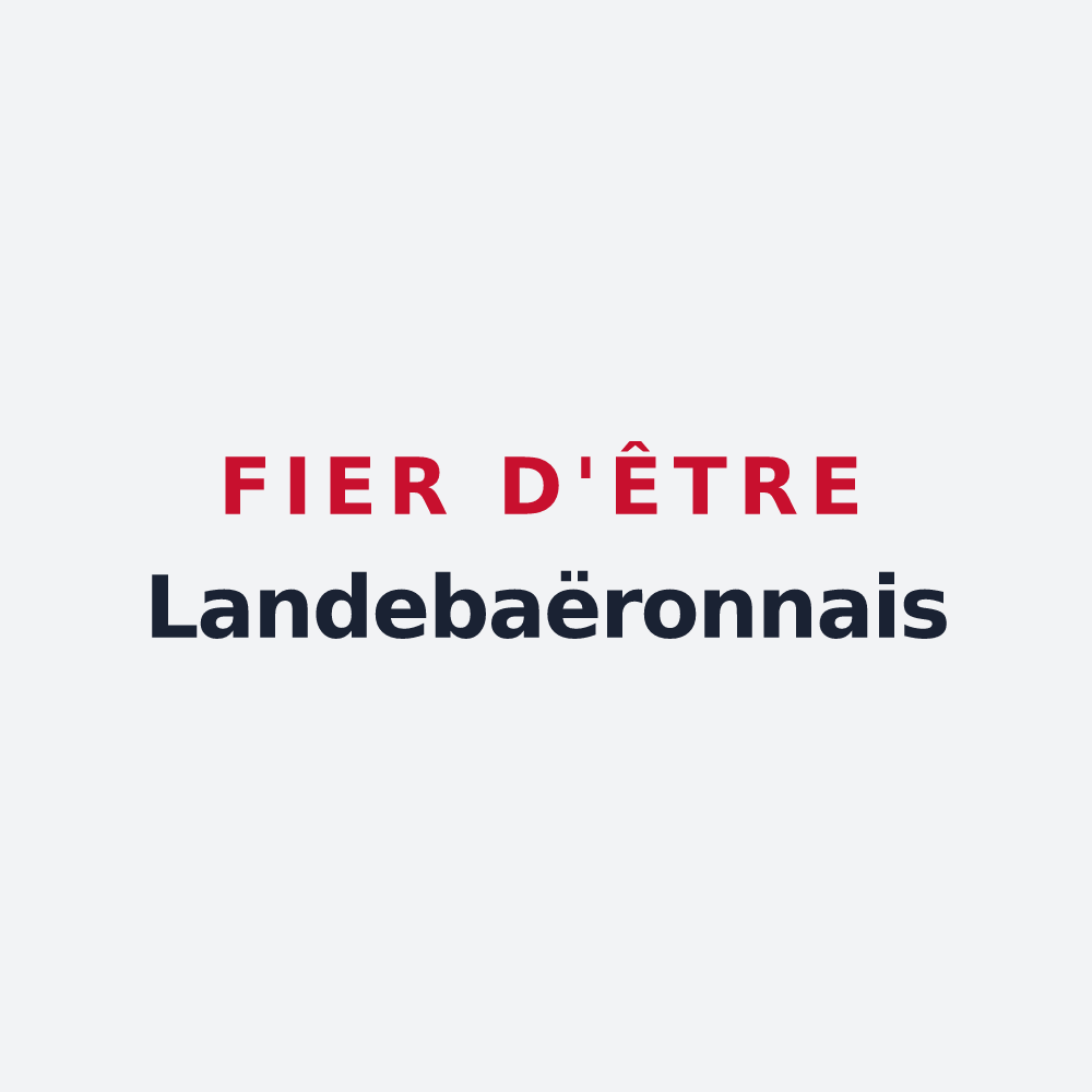 Poster « Fier d'être Landebaëronnais » — design pour Landebaëron