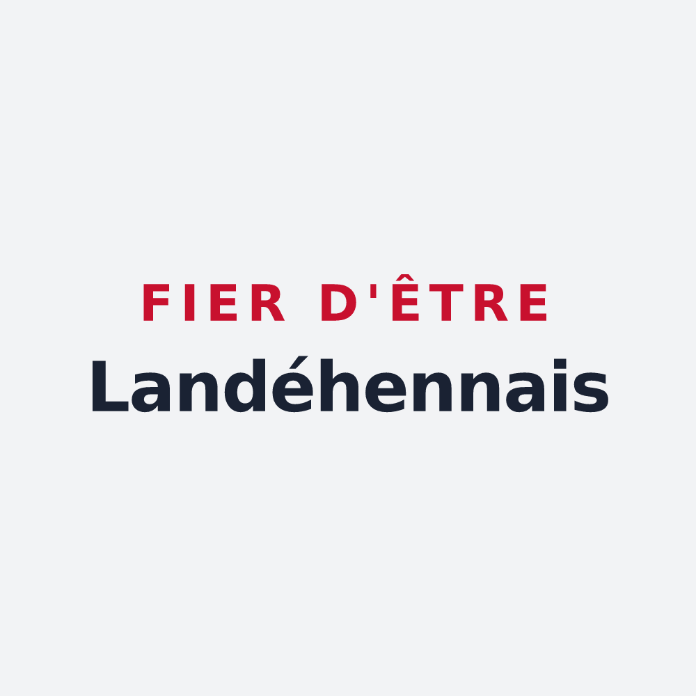 Poster « Fier d'être Landéhennais » — design pour Landéhen