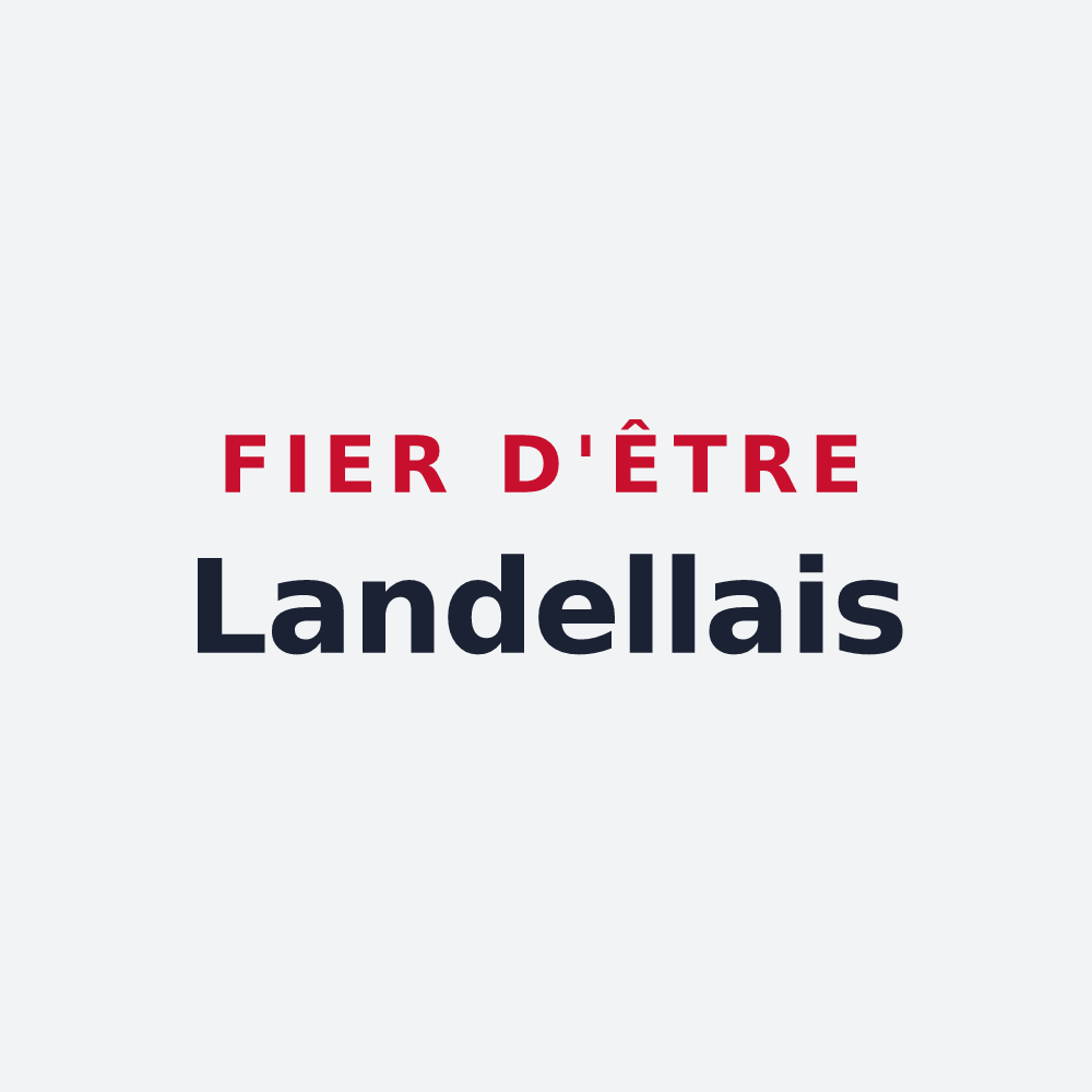 Poster « Fier d'être Landellais » — design pour Landelles-et-Coupigny