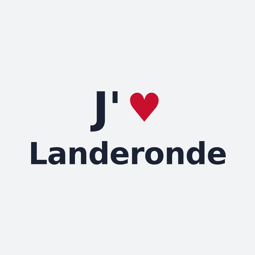 Poster personnalisé Landeronde — design J'aime Landeronde