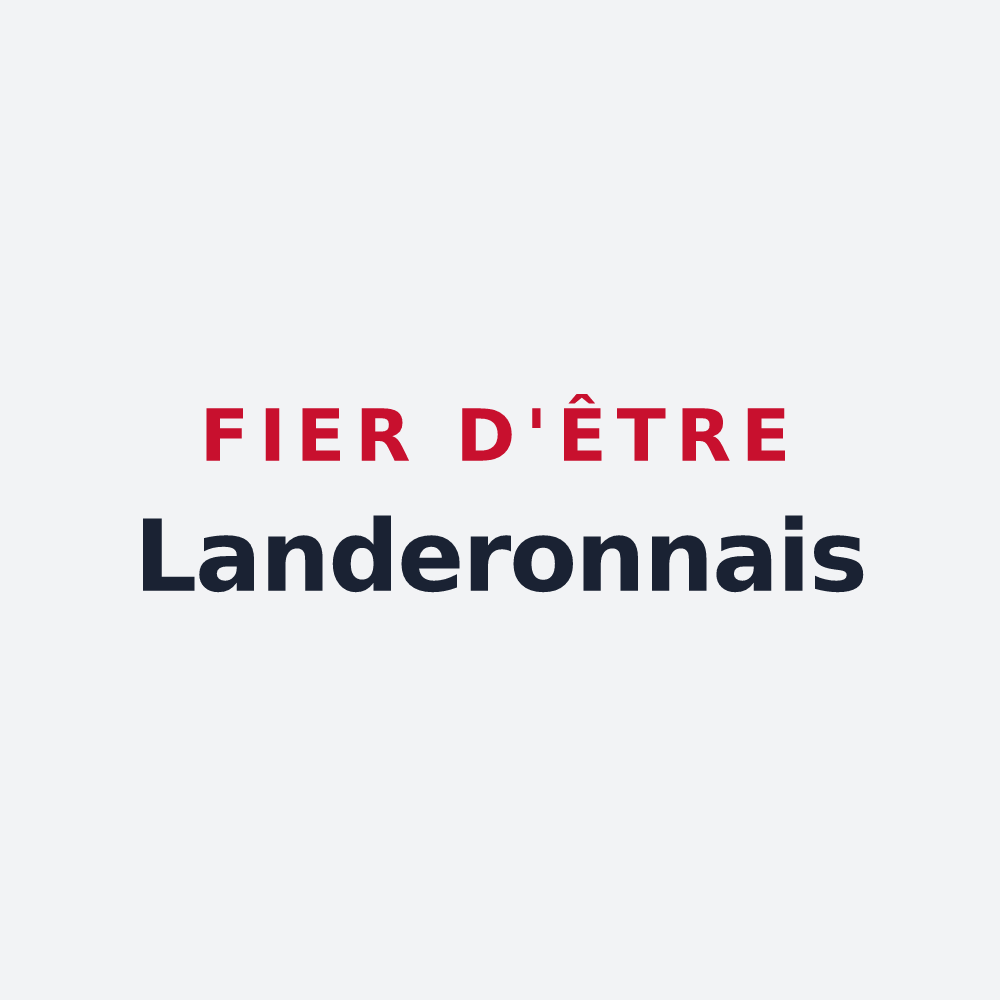 Poster « Fier d'être Landeronnais » — design pour Landeronde