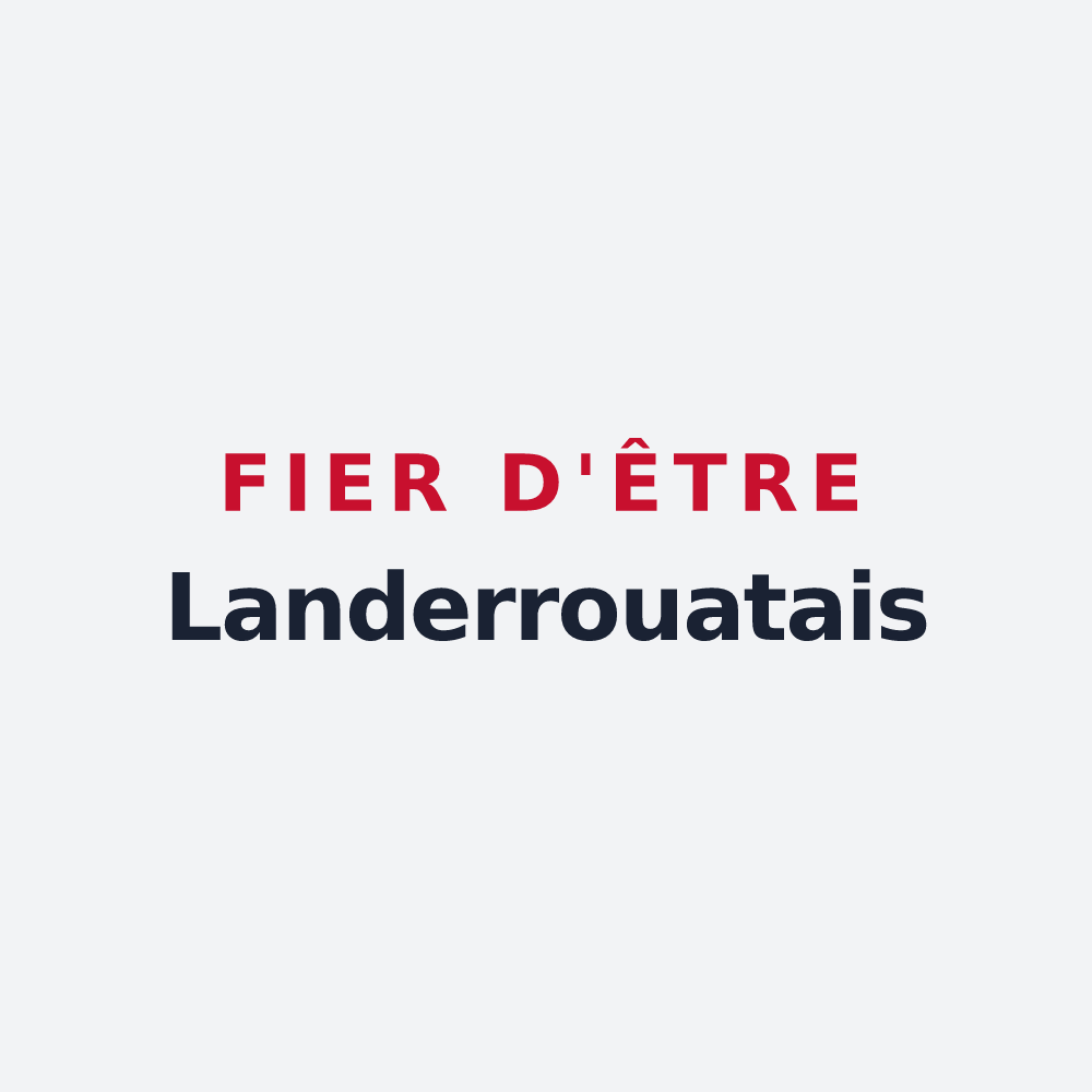 Poster « Fier d'être Landerrouatais » — design pour Landerrouat
