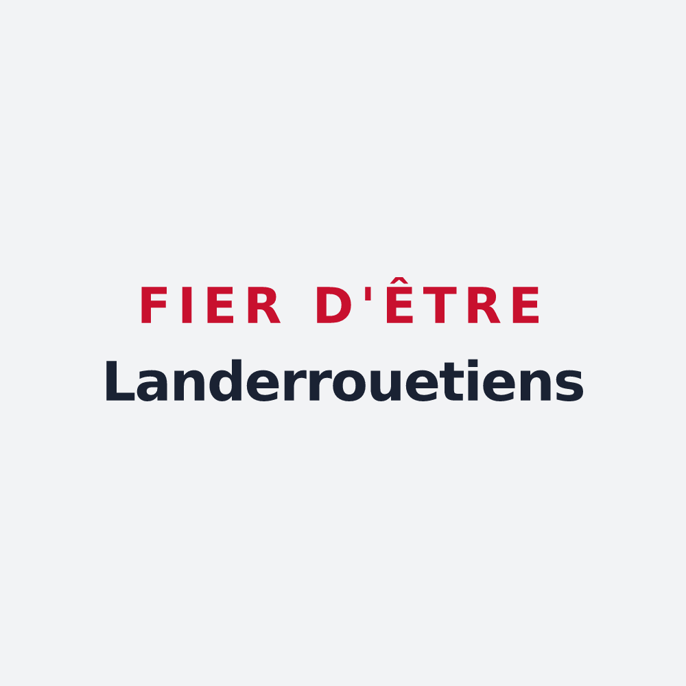 Poster « Fier d'être Landerrouetiens » — design pour Landerrouet-sur-Ségur