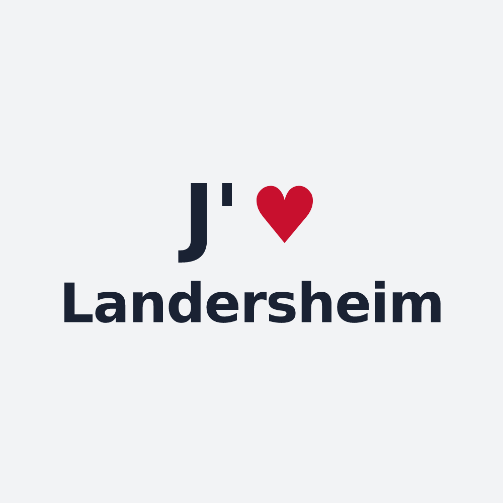 Poster personnalisé Landersheim — design J'aime Landersheim