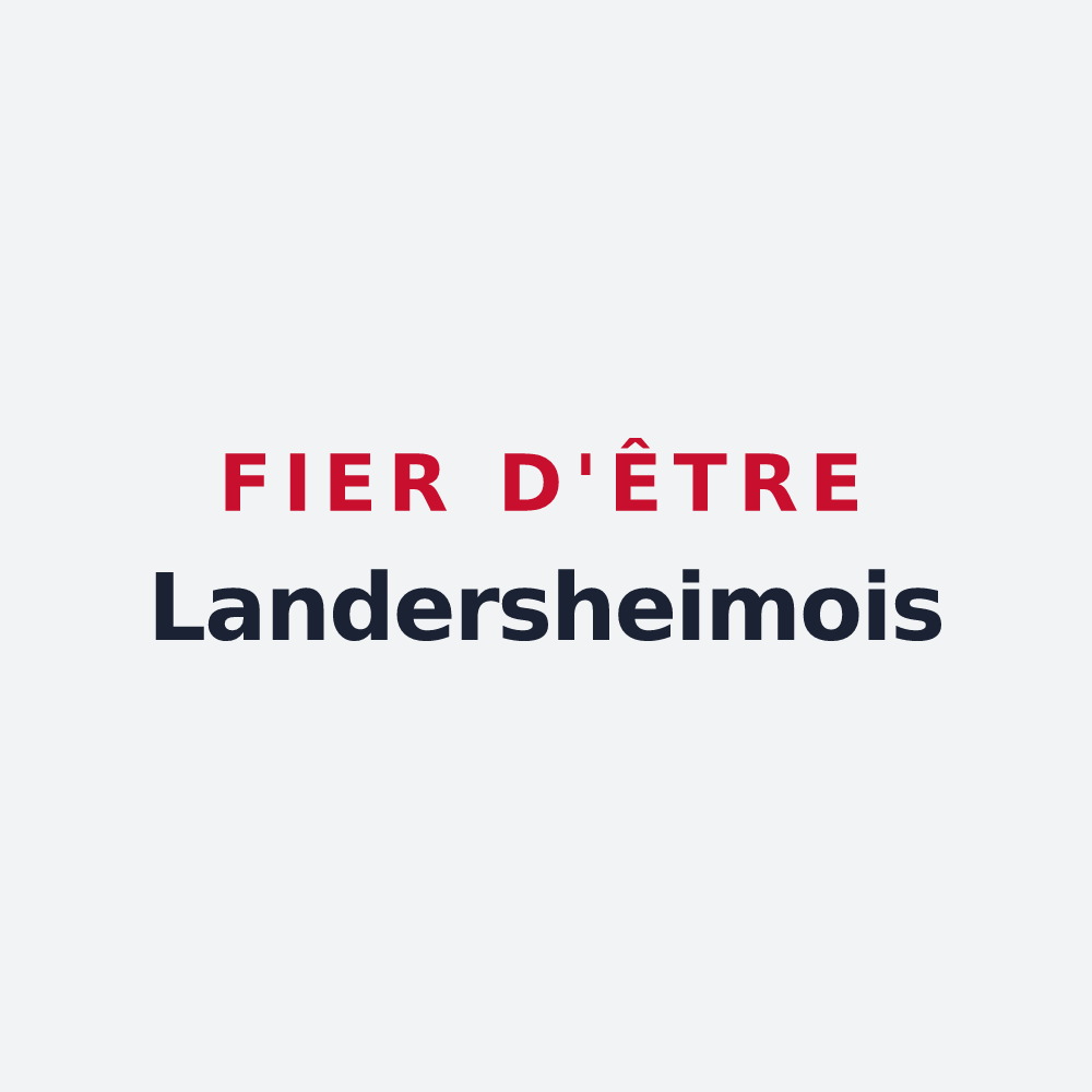 Poster « Fier d'être Landersheimois » — design pour Landersheim