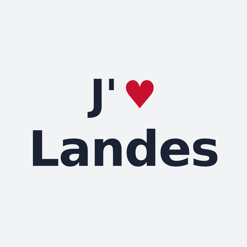 Poster personnalisé Landes — design J'aime Landes