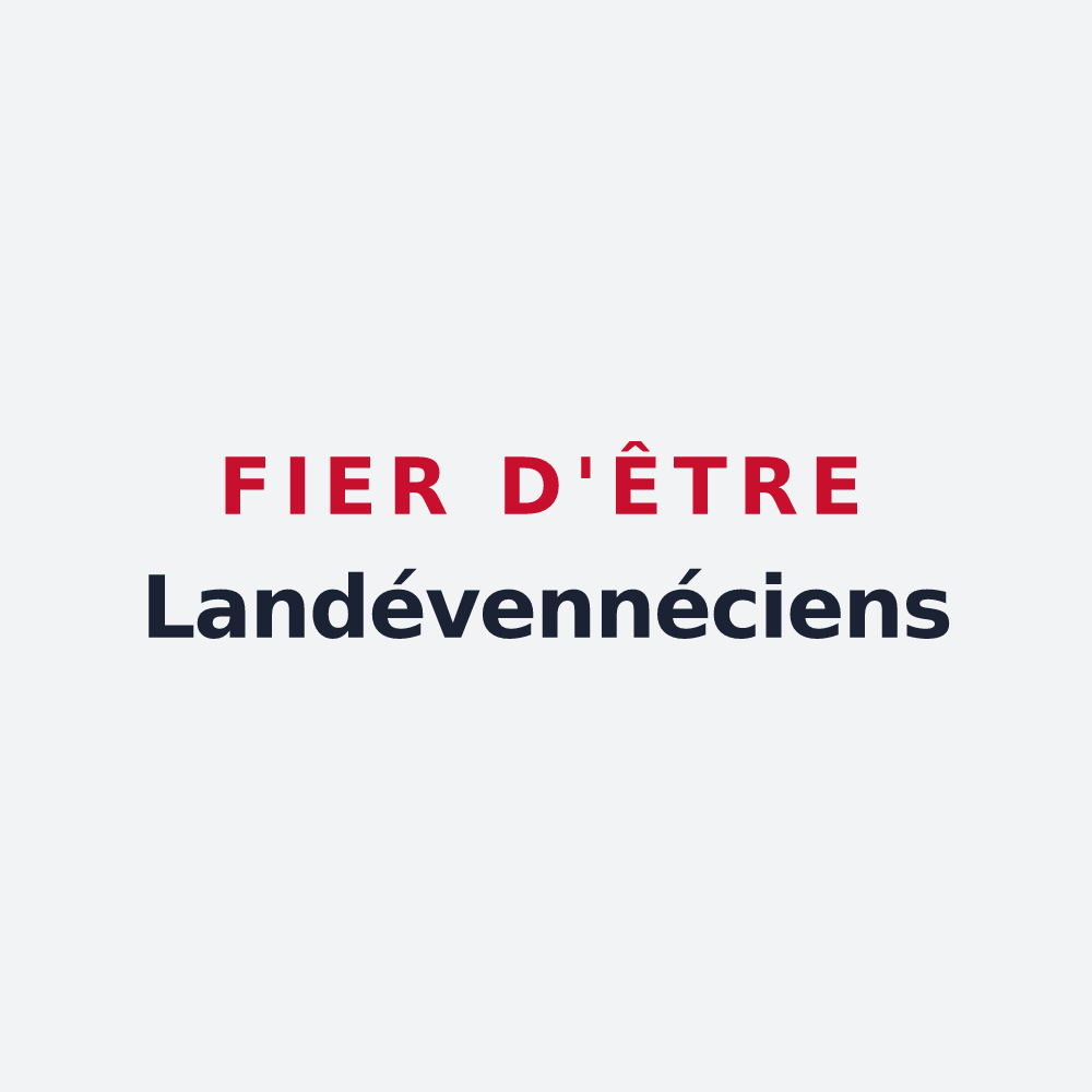 Poster « Fier d'être Landévennéciens » — design pour Landévennec