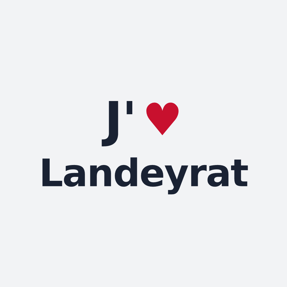 Poster personnalisé Landeyrat — design J'aime Landeyrat