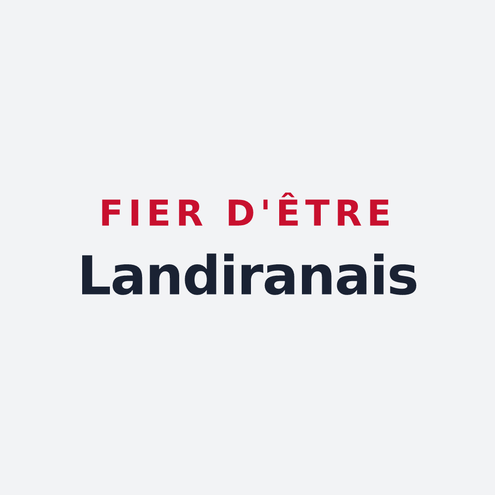 Poster « Fier d'être Landiranais » — design pour Landiras
