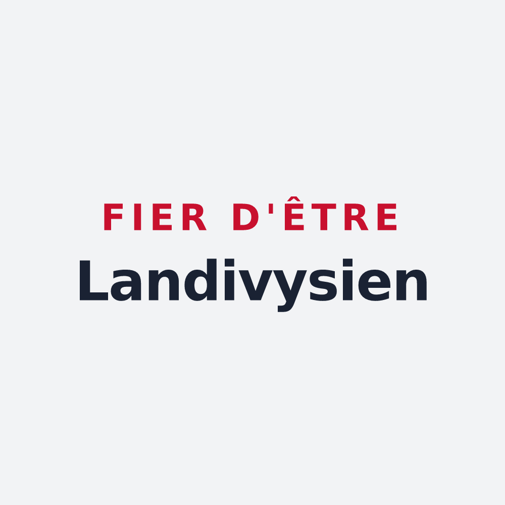 Poster « Fier d'être Landivysien » — design pour Landivy