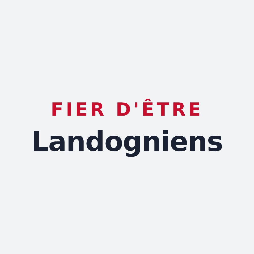 Poster « Fier d'être Landogniens » — design pour Landogne
