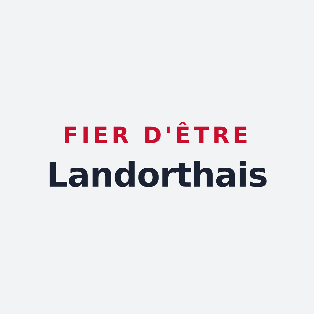 Poster « Fier d'être Landorthais » — design pour Landorthe