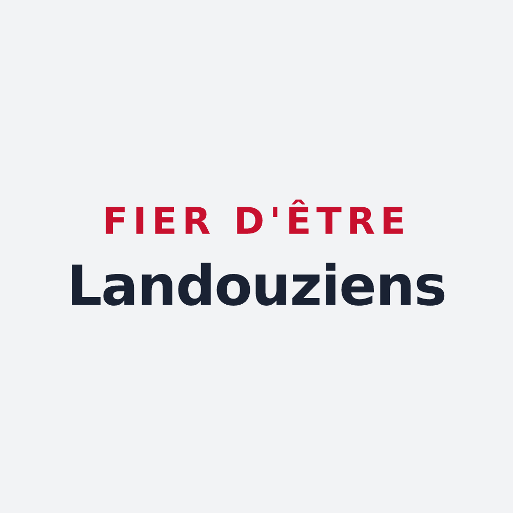 Poster « Fier d'être Landouziens » — design pour Landouzy-la-Ville