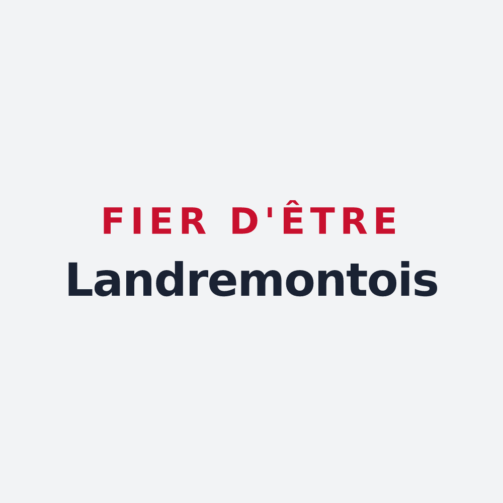Poster « Fier d'être Landremontois » — design pour Landremont